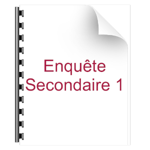 Enquête Secondaire 1